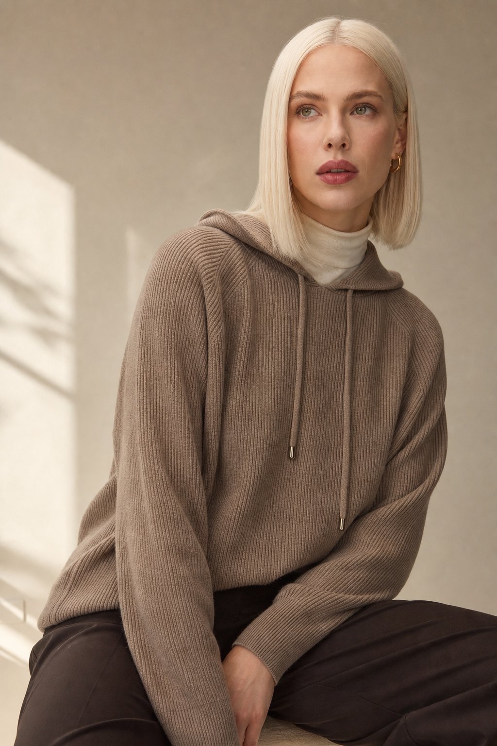 Downtown Classic Women's Hoodie, studio product shot