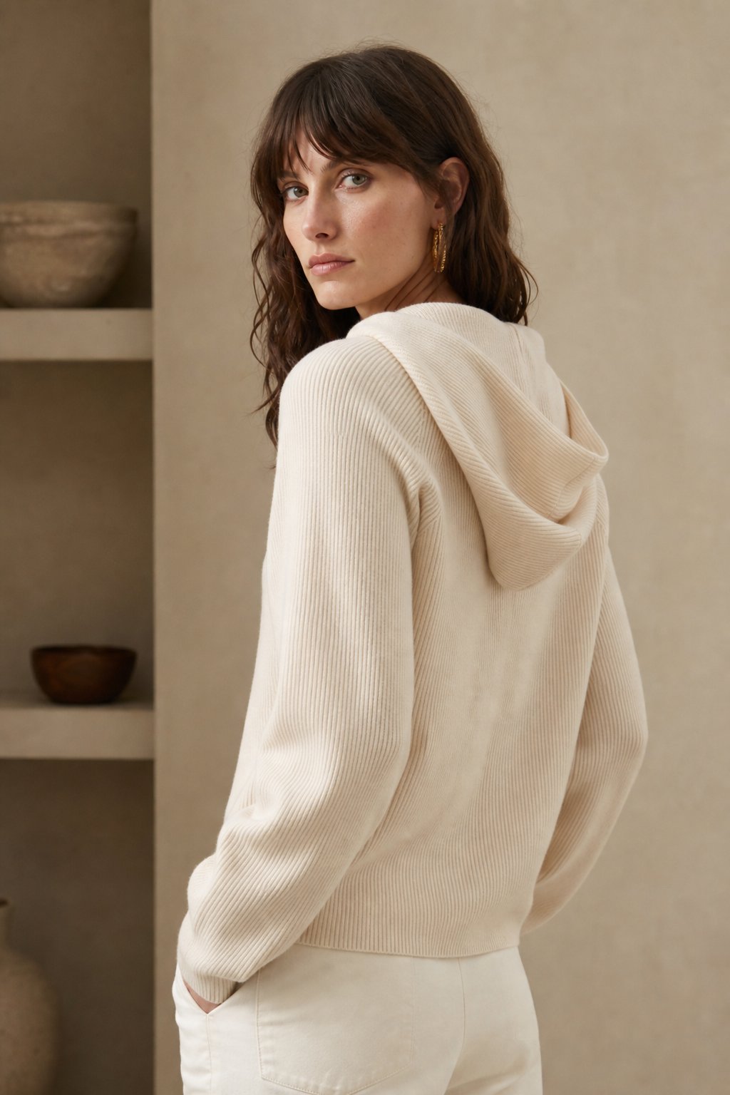 Downtown Classic Women's Hoodie, studio product shot