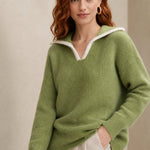 Dresden Mink Wool Sweater — Cypress, banana_republic product shot
