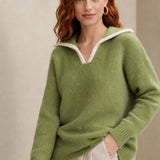 Dresden Mink Wool Sweater — Cypress, banana_republic product shot