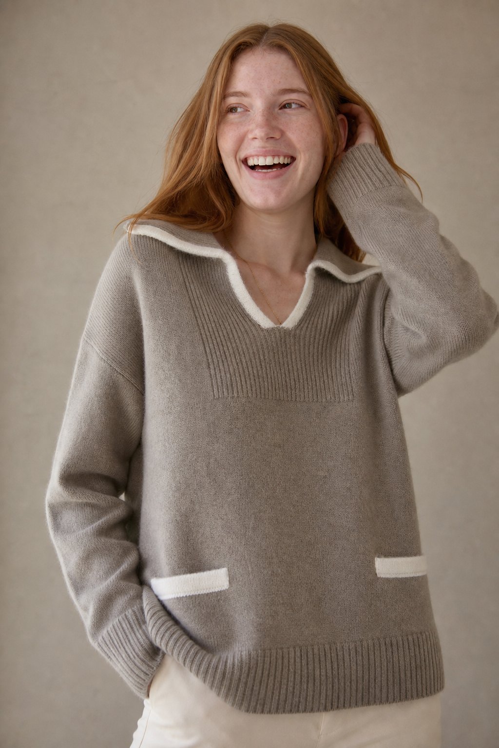 Dresden Mink Wool Sweater — Camel, banana_republic product shot