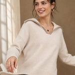 Dresden Mink Wool Sweater — Ivory, banana_republic product shot