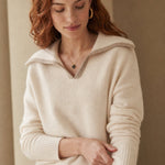 Dresden Mink Wool Sweater — Ivory, banana_republic product shot