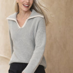 Dresden Mink Wool Sweater — Gray, banana_republic product shot