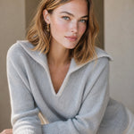 Dresden Mink Wool Sweater — Gray, banana_republic product shot