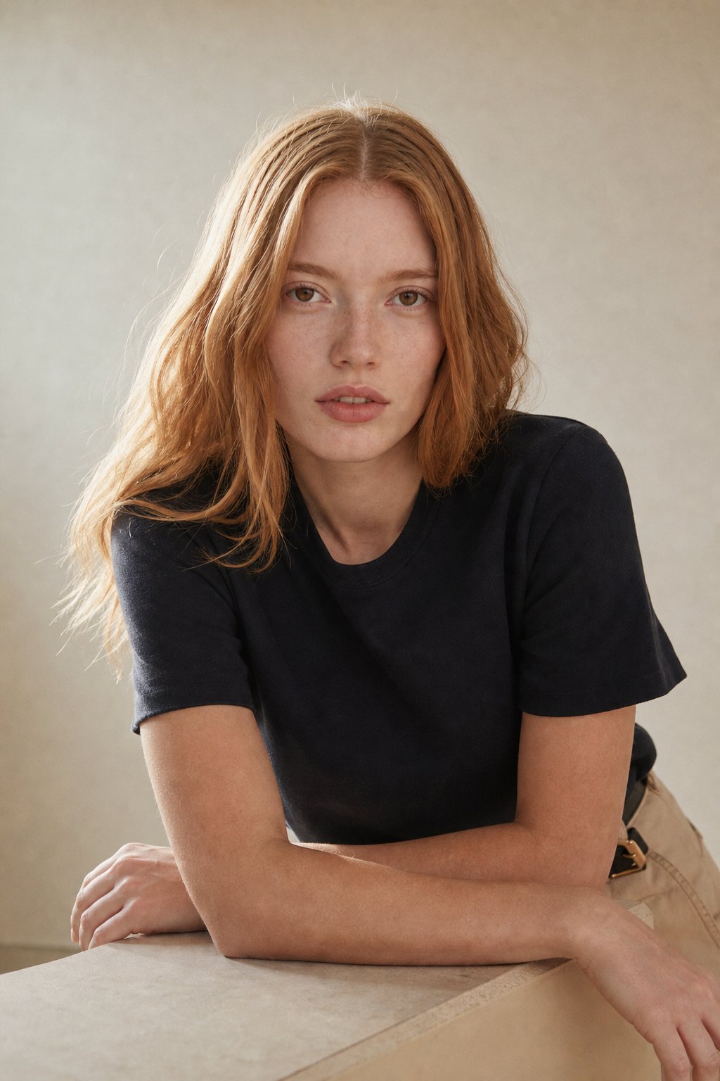 Elise Everyday 100% Cotton Tee — Navy, banana_republic product shot