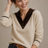 Elizabeth Avenue Merino Wool Sweater — Beige, banana_republic product shot