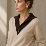 Elizabeth Avenue Merino Wool Sweater — Beige, banana_republic product shot