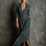Estelle Plaid Maxi Dress