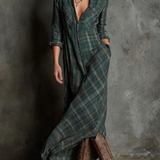 Estelle Plaid Maxi Dress