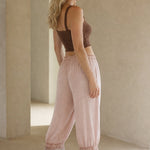 Eve Lace Lantern Pants — Pink, banana_republic product shot