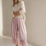 Eve Lace Lantern Pants — Hot pink, banana_republic product shot