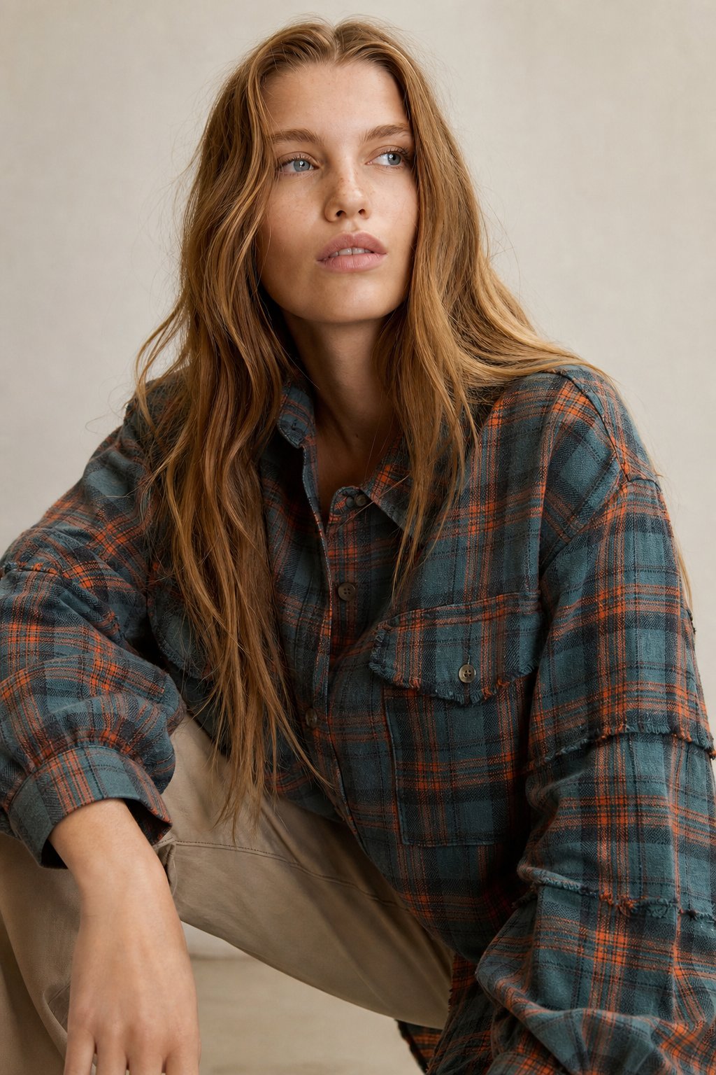 Evergreen Valley Plaid Flannel — Pine, banana_republic product shot