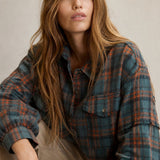 Evergreen Valley Plaid Flannel — Pine, banana_republic product shot