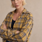 Evergreen Valley Plaid Flannel — Yellow, banana_republic product shot