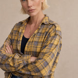 Evergreen Valley Plaid Flannel — Yellow, banana_republic product shot