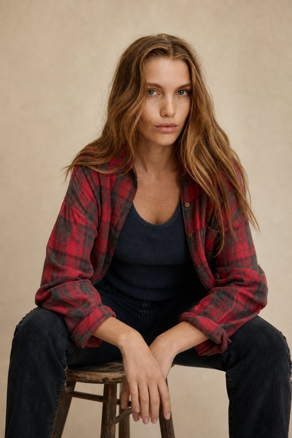Evergreen Valley Plaid Flannel — Maroon, banana_republic product shot