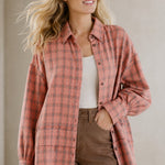 Evergreen Valley Plaid Flannel — Pink, banana_republic product shot
