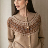 Faircrest Cashmere Cardigan — Brown, banana_republic product shot