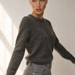 Fenra Mohair Crewneck — Dusk, banana_republic product shot