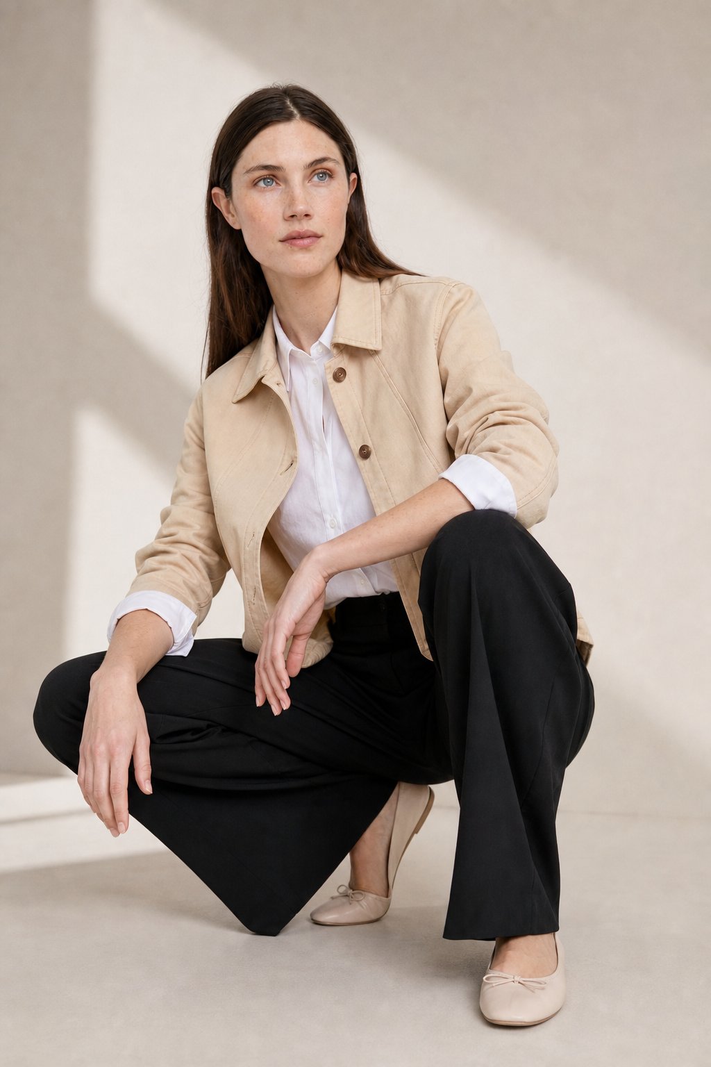 Firenze Wide Leg Draped Pants — Black, studio product shot