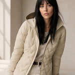Fjorda Ice Hooded Jacket — Beige, banana_republic product shot