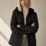 Fjorda Ice Hooded Jacket — Black, banana_republic product shot