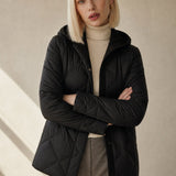 Fjorda Ice Hooded Jacket — Black, banana_republic product shot