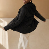 Fjorda Ice Hooded Jacket — Black, banana_republic product shot