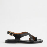 Italian Leather Cross Sandals