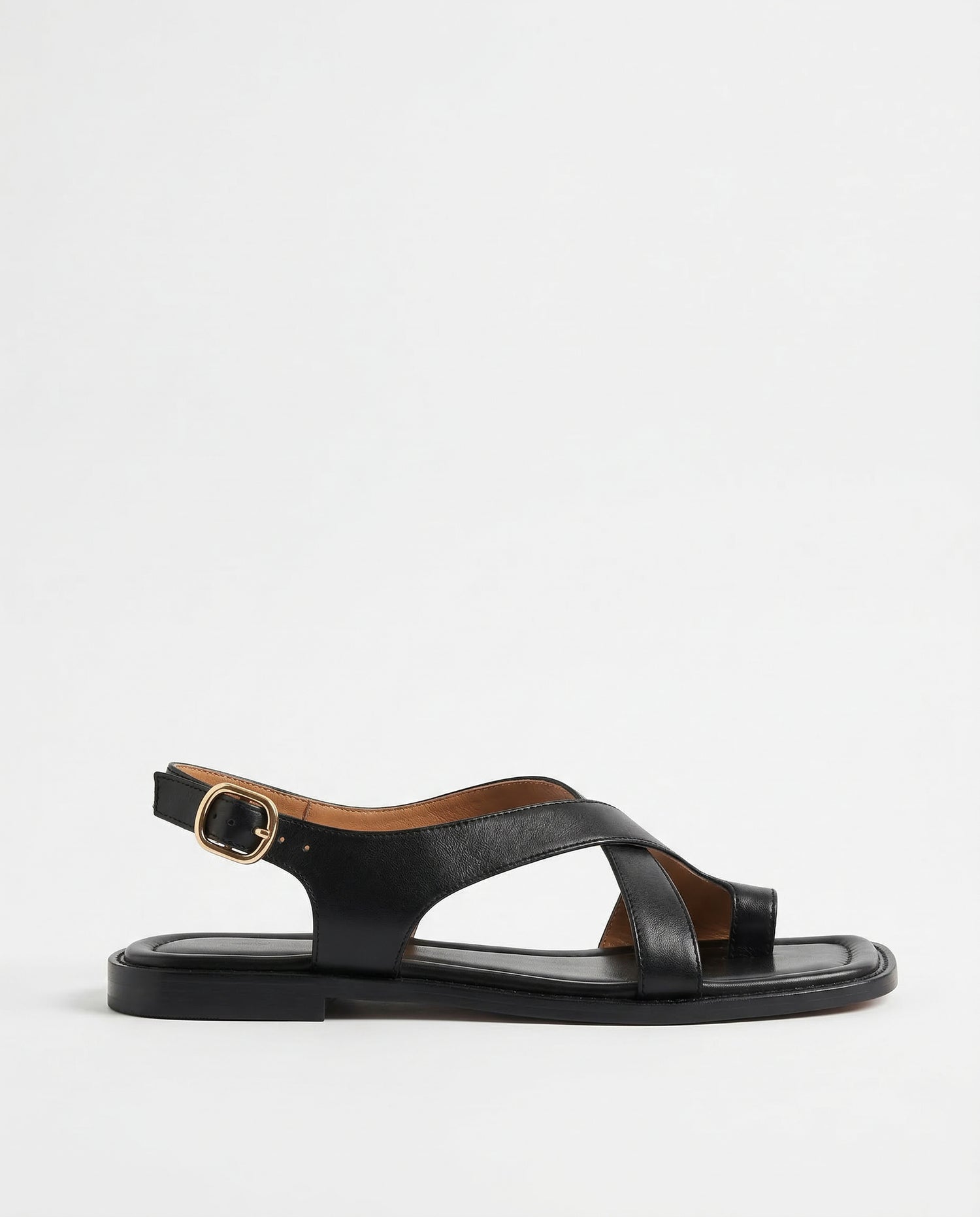 Italian Leather Cross Sandals