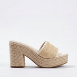 Célie Natural Woven Heels