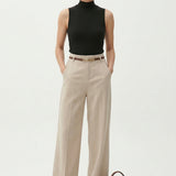 Milano Wide Leg Wool Trousers