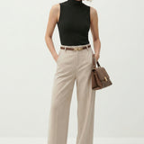 Milano Wide Leg Wool Trousers
