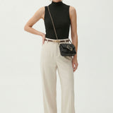 Milano Wide Leg Wool Trousers