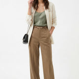 Milano Wide Leg Wool Trousers