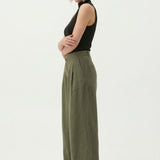 Everly Cotton Wide-Leg Pant
