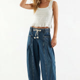 Marlowe Drawstring Denim Pants