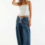 Marlowe Drawstring Denim Pants
