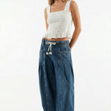 Marlowe Drawstring Denim Pants