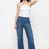 Audrey Wide-Leg Denim Jeans