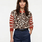 Chloe Leopard Striped Top