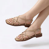 Vittoria Italian Leather Strap Sandals