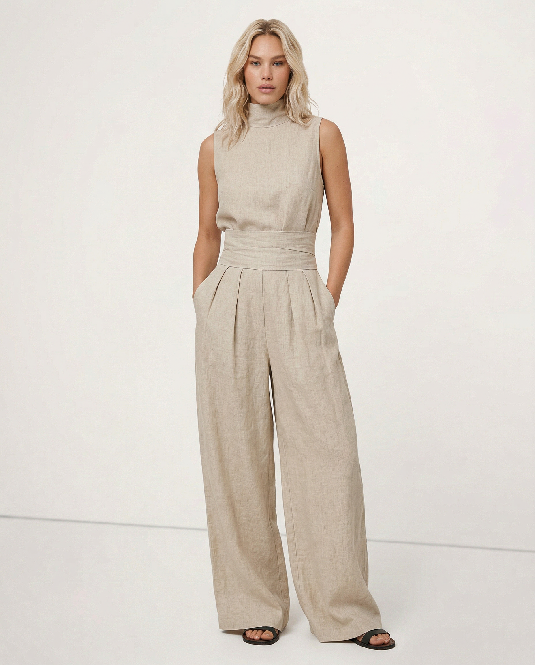 The Sandstone Linen Easy Set
