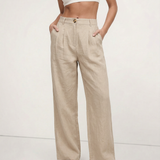 The Pleated Culotte Linen Pant