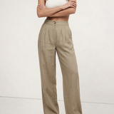 The Pleated Culotte Linen Pant