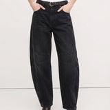 Everly Barrel-Leg Denims
