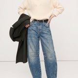 Everly Barrel-Leg Denims