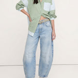 Everly Barrel-Leg Denims