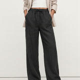 The Drawstring Straight Linen Pant
